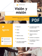 Amarillo Profesional Degradado Visión Diapositiva Presentación Empresarial