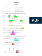 Active and Passive Voice