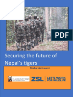 Securing The Future of Nepal's Tigers: Final Project Report