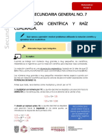 Ficha 8 - Trim2 - Notación Científica y Raíz Cuadrada