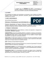 Procedimiento Gestion Del Conocimiento v. 2