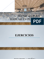 Técnicas para Hablar en Público