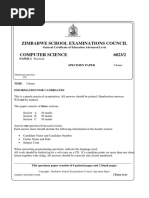 Zimbabwe School Examinations Council: General Certificate of Education Advanced Level