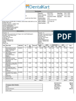 Tax Invoice for Dental Supplies