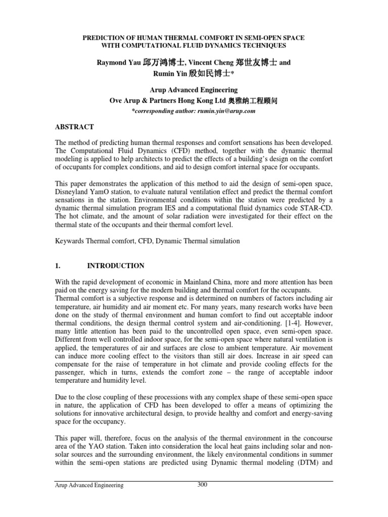 Arup Paper On CFD For Tsinghua University CFD Seminar1-45 | PDF | Heat ...