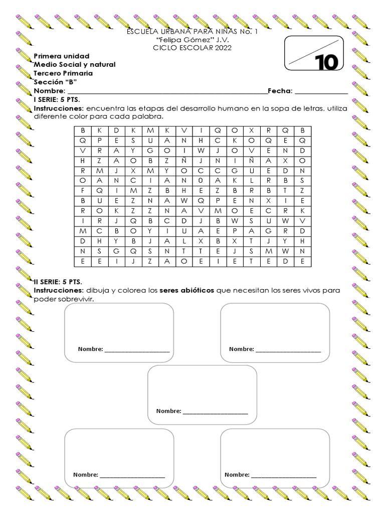 Examen Medio Social y Natural | PDF