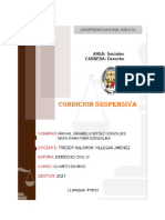 CONDICION SUSPENSIVA Contrato