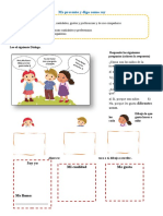 Conociéndonos: Características físicas, cualidades y preferencias personales