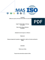 Diferencia de La Ley 1072 y La Norma Iso 45001