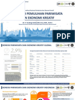 Pemulihan Pariwisata dan Ekonomi Kreatif