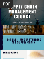 Lecture 1 - Understanding The Supply Chain