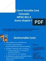 Class 2 Semi Variable Cost Concepts MPAC 851.4 Some Chapter 6
