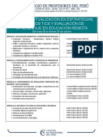 CRONOGRAMA DE CLASES - CURSO CPPe