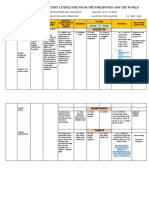 Curriculum Map 21 Century Literature From The Philippines and The World