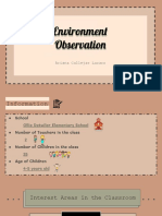 Environment Observation 1