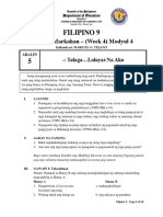 Filipino 9 - Q3 - W4 - M4 - LDS - Maikling-Kwento - RTP