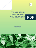 Buku Formularium Obat Herbal Asli Indonesia (FOHAI)