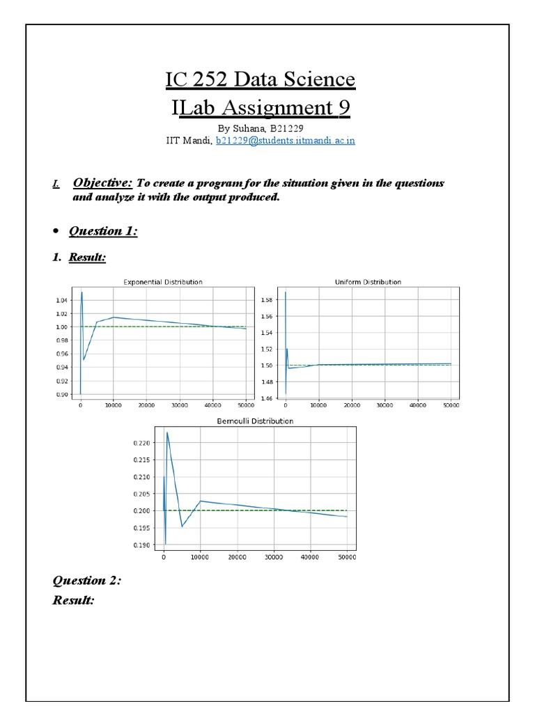 Ic 252 Data Science II Lab 8 Report | PDF | Science & Mathematics ...