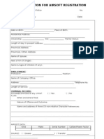 Application For Airsoft Registration