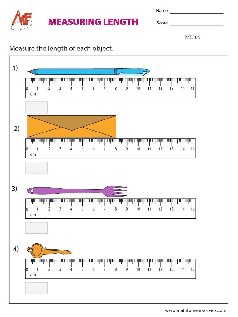 Measurement Practice Worksheet | PDF | Teaching Methods & Materials