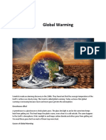 Global Warming: Greenhouse Effect