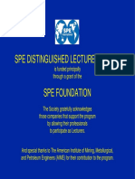 Spe Distinguished Lecturer Series