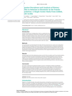 Migraine Prevalence and Analysis of Dietary