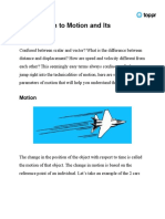 CBSE Class 9 Science Chapter 8 Motion Revision Notes