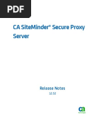 Ca Siteminder® Secure Proxy Server: Release Notes