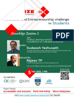 Innovation and Entrepreneurship Challenge: Knowledge Session 3