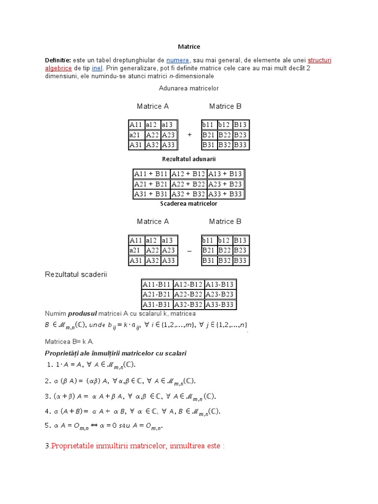 Matrice Proiect | PDF