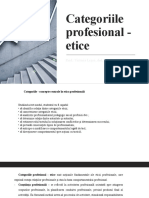 Tema 4 Categoriile Profesional - Etice