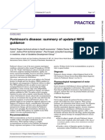 Practice: Parkinson's Disease: Summary of Updated NICE Guidance