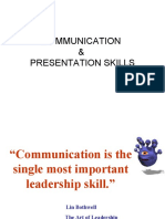 Communication & Presentation Skills