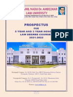 Prospectus: FOR 5 Year and 3 Year Honours Law Degree Courses 2021-2022
