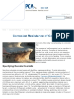 Corrosion Resistance of Concrete