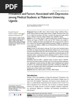 Prevalence and Factors Associated With Depression Among Medical Students at Makerere University, Uganda