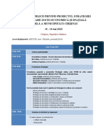 Agenda Consultărilor Publice, 16-19 MAI