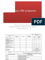 Biologijos Vbe Programa Ir Medziagos