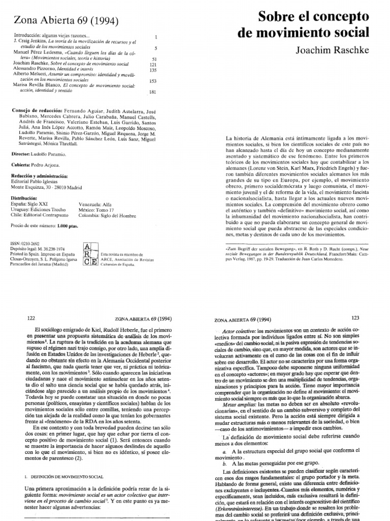 Raschke | PDF | Movimientos sociales | Sociedad