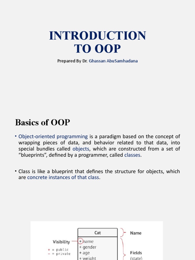 Introduction To Oop | PDF | Inheritance (Object Oriented Programming ...