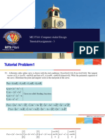 BITS Pilani: ME F318: Computer Aided Design Tutorial/Assignment - 3