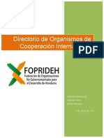 Directorio de Organismos de Cooperación Internacional