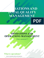 Operations and Total Quality Management