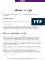 Organisation Design: Incorporated by Royal Charter, Registered Charity No. 1079797