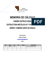 MC - Diseño Estructura Metálica Soporte Tubería Paso Aereo Tuberia - n1!10!05 - 2022 - Final