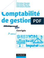 Comptabilité de Gestion Corrigés (Christian Goujet, Christian Raulet Etc.)