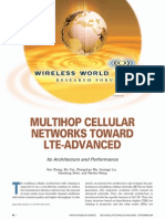 MULTIHOP CELLULAR NETWORKS TOWARD LTE-ADVANCED