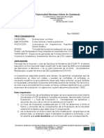 Procedimiento evaluaciones en linea FACARQ 2022