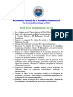 Perfil del Parlamentario Juvenil